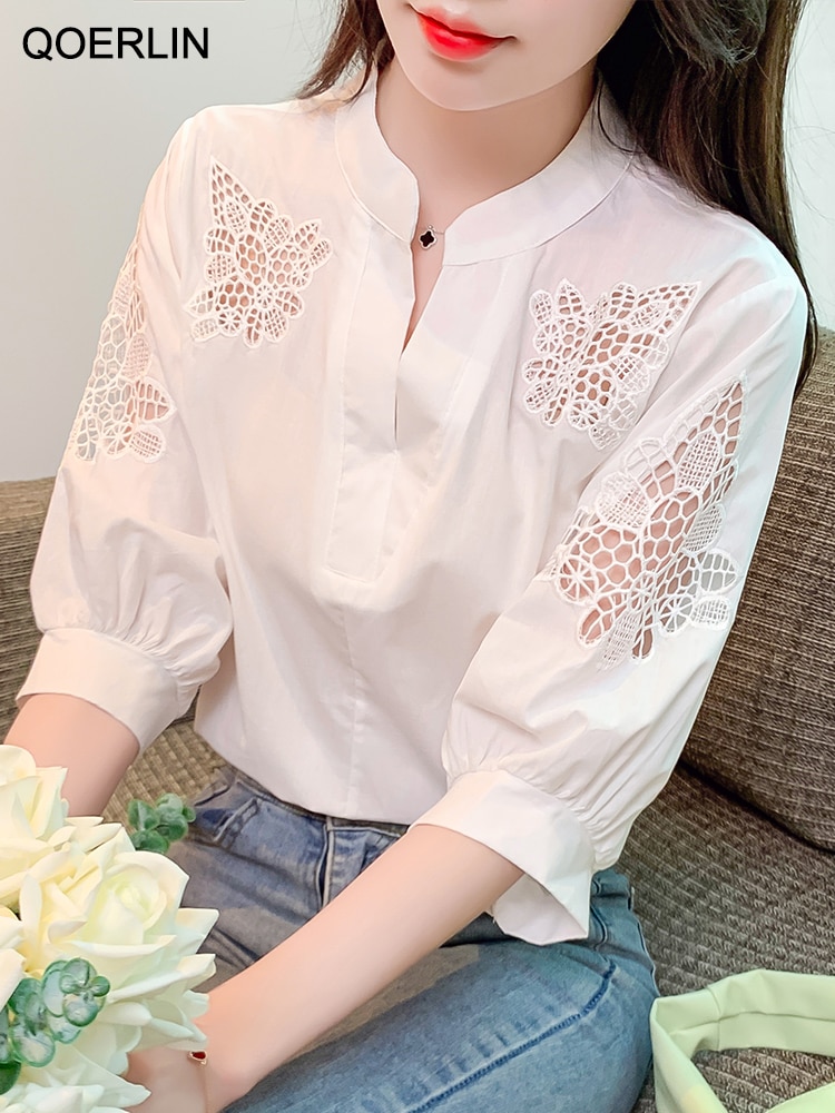 QOERLIN  ڼ 콺, S-XXXL V ĳ־  , ҷο ƿ ȭƮ , 繫   